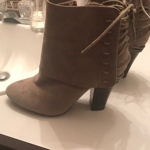 Super cute booties with tie-up accent